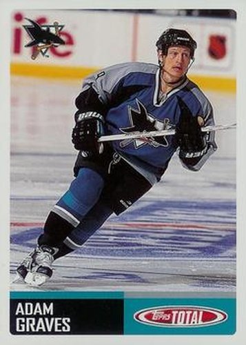 #13 Adam Graves - San Jose Sharks - 2002-03 Topps Total Hockey