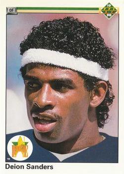 #13 Deion Sanders - New York Yankees - 1990 Upper Deck Baseball