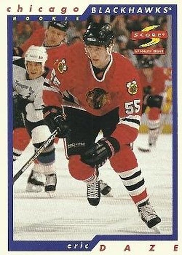 #13 - Eric Daze - Chicago Blackhawks - 1995-96 Zenith - Rookie Roll Call Hockey