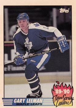 #13 Gary Leeman - Toronto Maple Leafs - 1990-91 Topps Hockey - Team Scoring Leaders