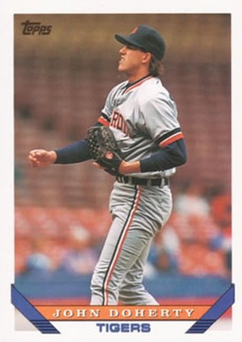 #713 John Doherty - Detroit Tigers - 1993 Topps Baseball