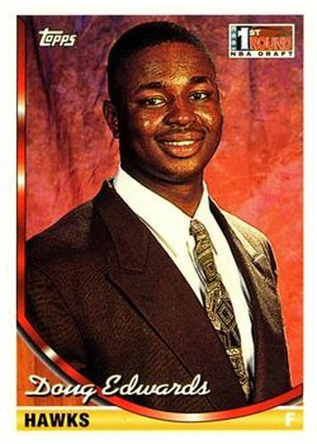 #13 Doug Edwards - Atlanta Hawks - 1993-94 Topps Basketball