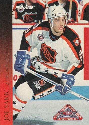 #13 Joe Sakic - Quebec Nordiques - 1993-94 Score Canadian Hockey - Pinnacle All-Stars Canadian