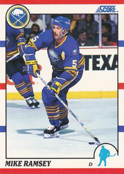 #13 Mike Ramsey - Buffalo Sabres - 1990-91 Score Hottest and Rising Stars Hockey