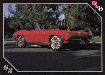 #13 1963 Corvette Convertible - 1991 Collect-A-Card Vette Set