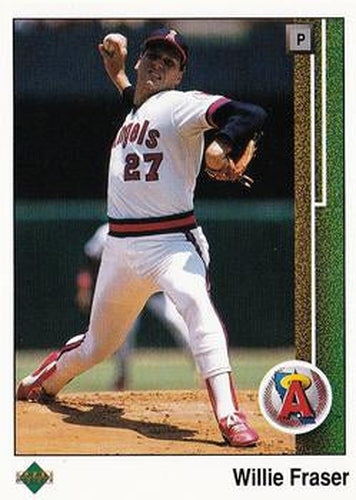 #613 Willie Fraser - California Angels - 1989 Upper Deck Baseball