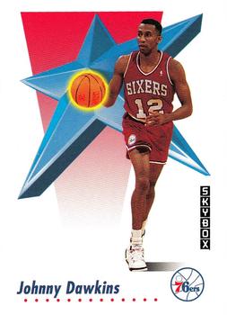 #213 Johnny Dawkins - Philadelphia 76ers - 1991-92 SkyBox Basketball