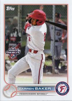 #PD-13 Darren Baker - Fredericksburg Nationals - 2022 Topps Pro Debut Baseball