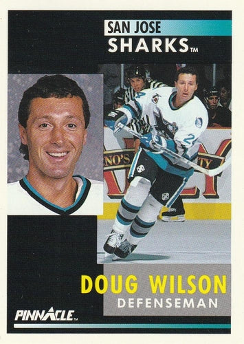 #13 Doug Wilson - San Jose Sharks - 1991-92 Pinnacle Hockey