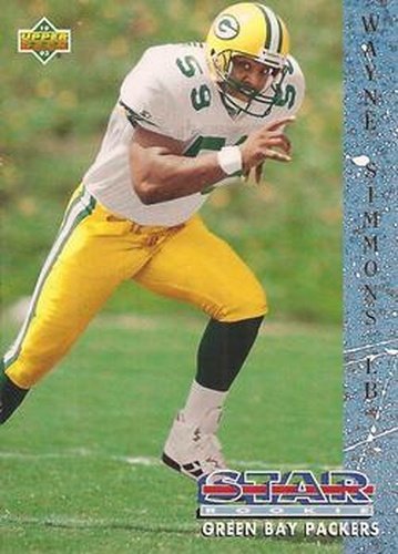 #13 Wayne Simmons - Green Bay Packers - 1993 Upper Deck Football