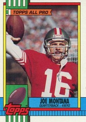 #13 Joe Montana - San Francisco 49ers - 1990 Topps Football
