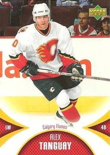 #13 Alex Tanguay - Calgary Flames - 2006-07 Upper Deck Mini Jersey Hockey
