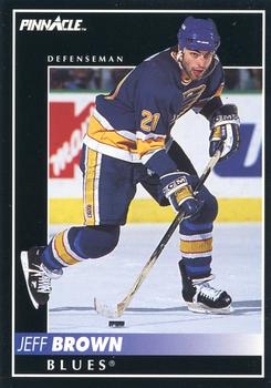 #13 Jeff Brown - St. Louis Blues - 1992-93 Pinnacle Canadian Hockey