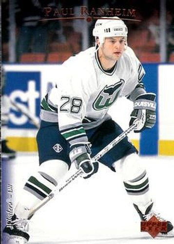 #13 Paul Ranheim - Hartford Whalers - 1995-96 Upper Deck Hockey