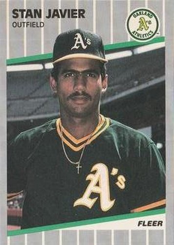 #13 Stan Javier - Oakland Athletics - 1989 Fleer Baseball