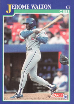 #13 Jerome Walton - Chicago Cubs - 1991 Score Baseball
