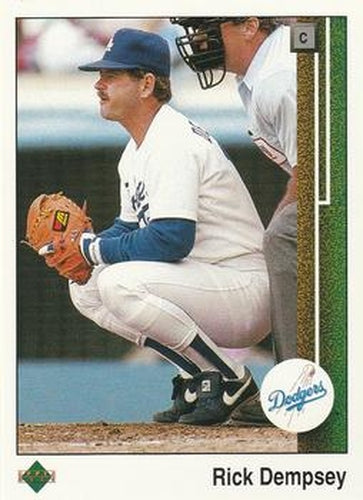 #713 Rick Dempsey - Los Angeles Dodgers - 1989 Upper Deck Baseball