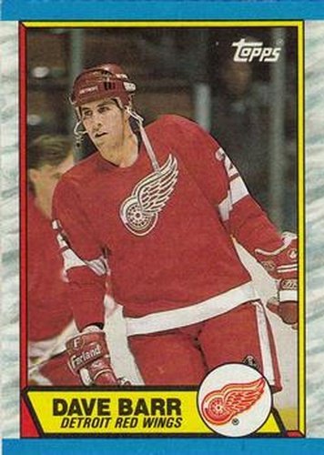 #13 Dave Barr - Detroit Red Wings - 1989-90 Topps Hockey