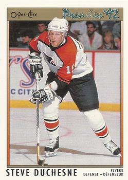 #13 Steve Duchesne - Philadelphia Flyers - 1991-92 O-Pee-Chee Premier Hockey