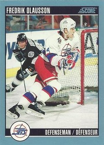 #13 Fredrik Olausson - Winnipeg Jets - 1992-93 Score Canadian Hockey