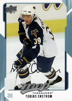 #13 Tobias Enstrom - Atlanta Thrashers - 2008-09 Upper Deck MVP Hockey
