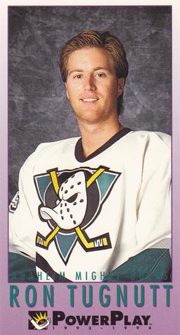 #13 Ron Tugnutt - Anaheim Mighty Ducks - 1993-94 Fleer PowerPlay Hockey
