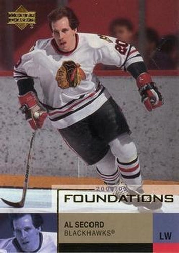 #13 Al Secord - Chicago Blackhawks - 2002-03 Upper Deck Foundations Hockey