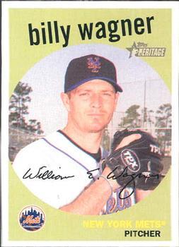 #13 Billy Wagner - New York Mets - 2008 Topps Heritage Baseball