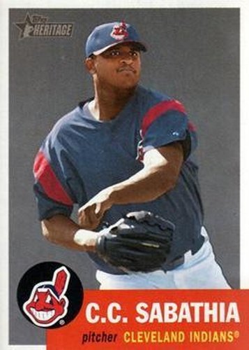 #13 C.C. Sabathia - Cleveland Indians - 2002 Topps Heritage Baseball
