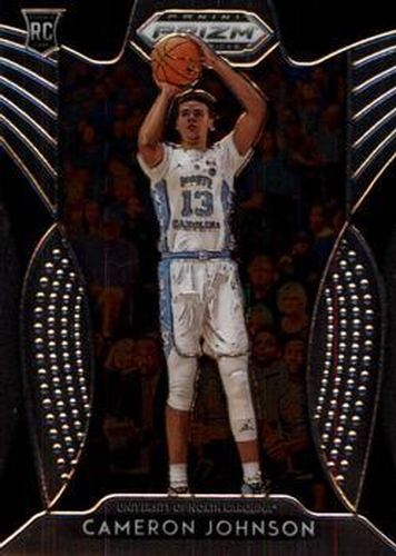 #13 Cameron Johnson - North Carolina Tar Heels - 2019 Panini Prizm Draft Picks Basketball