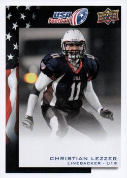 #13 Christian Lezzer - USA - 2014 Upper Deck USA Football