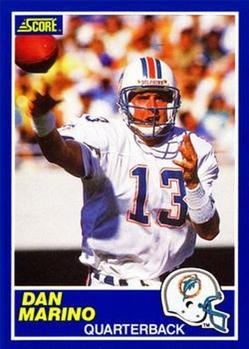 #13 Dan Marino - Miami Dolphins - 1989 Score Football