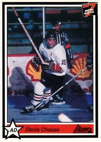 #13 Denis Chasse - Drummondville Voltigeurs - 1990-91 7th Inning Sketch QMJHL Hockey