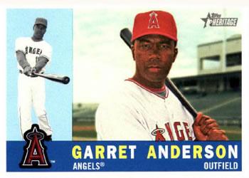 #13 Garret Anderson - Los Angeles Angels - 2009 Topps Heritage Baseball