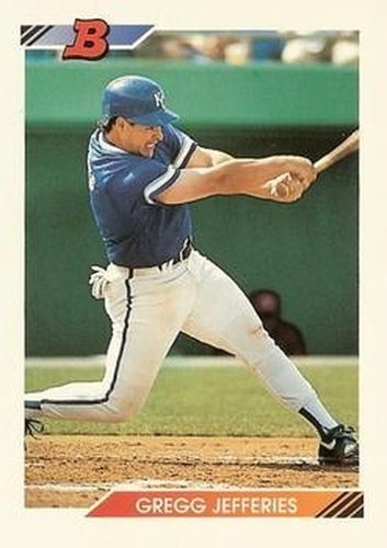 #13 Gregg Jefferies - Kansas City Royals - 1992 Bowman Baseball