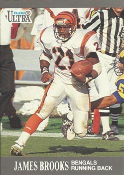 #13 James Brooks - Cincinnati Bengals - 1991 Ultra Football