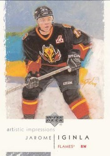 #13 Jarome Iginla - Calgary Flames - 2002-03 UD Artistic Impressions Hockey