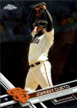 #13 Johnny Cueto - San Francisco Giants - 2017 Topps Chrome Baseball