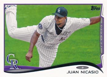 #13 Juan Nicasio - Colorado Rockies - 2014 Topps Baseball