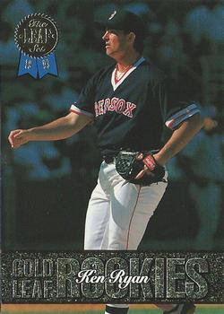 #13 Ken Ryan - Boston Red Sox - 1993 Leaf Baseball - Gold Leaf Rookies
