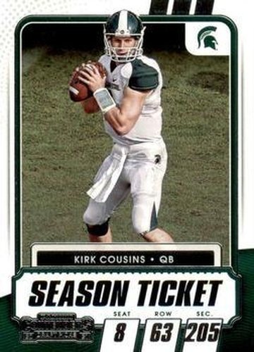 #13 Kirk Cousins - Michigan State Spartans - 2021 Panini Contenders Draft Picks Football