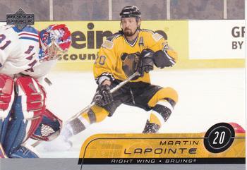 #13 Martin Lapointe - Boston Bruins - 2002-03 Upper Deck Hockey