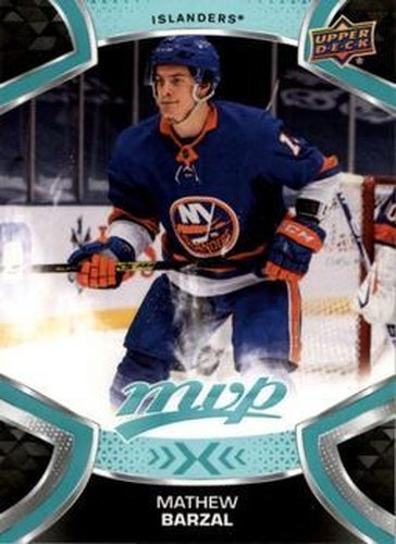 #13 Mathew Barzal - New York Islanders - 2021-22 Upper Deck MVP Hockey