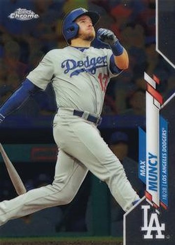 #13 Max Muncy - Los Angeles Dodgers - 2020 Topps Chrome Baseball