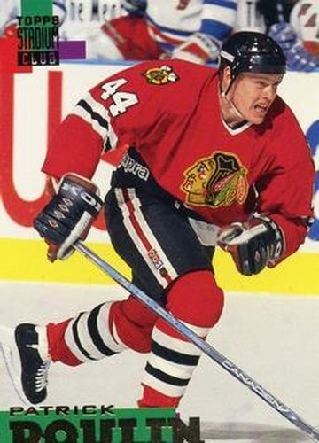 #13 Patrick Poulin - Chicago Blackhawks - 1994-95 Stadium Club Hockey