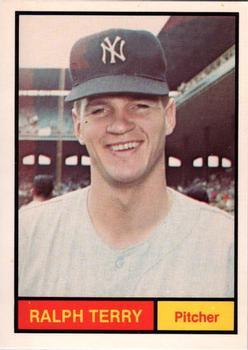 #13 Ralph Terry - New York Yankees -1982 Galasso 1961 World Champions New York Yankees Baseball