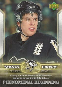 #13 Sidney Crosby - Pittsburgh Penguins - 2005-06 Upper Deck Phenomenal Beginning Hockey