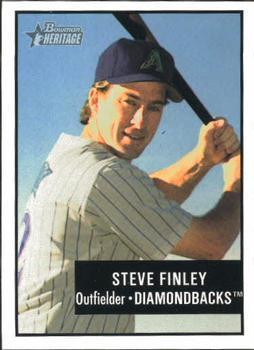 #13 Steve Finley - Arizona Diamondbacks - 2003 Bowman Heritage Baseball