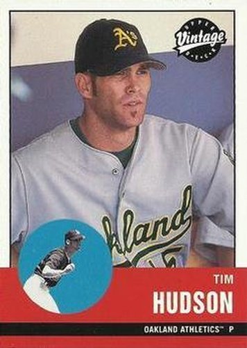 #13 Tim Hudson - Oakland Athletics - 2001 Upper Deck Vintage Baseball