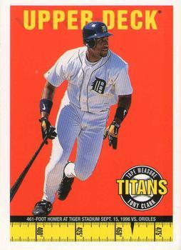 #13 Tony Clark - Detroit Tigers - 1998 Upper Deck - Tape Measure Titans Baseball